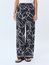 Брюки с абстрактным принтом