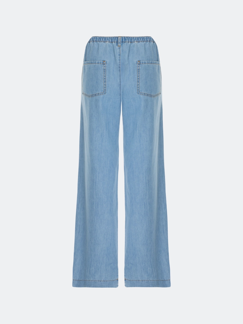 Тонкие хлопковые джинсы