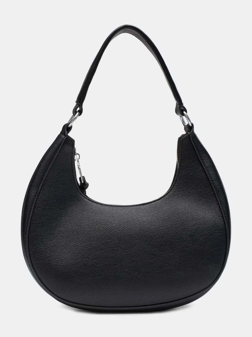 Сумка-багет из мягкой эко кожи