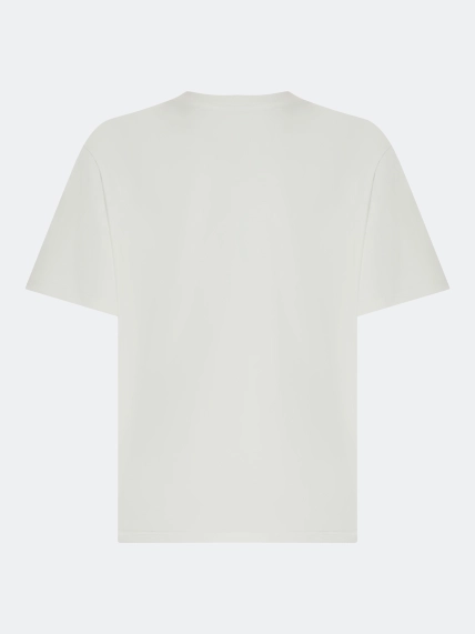 Oversize футболка с вышивкой и принтом