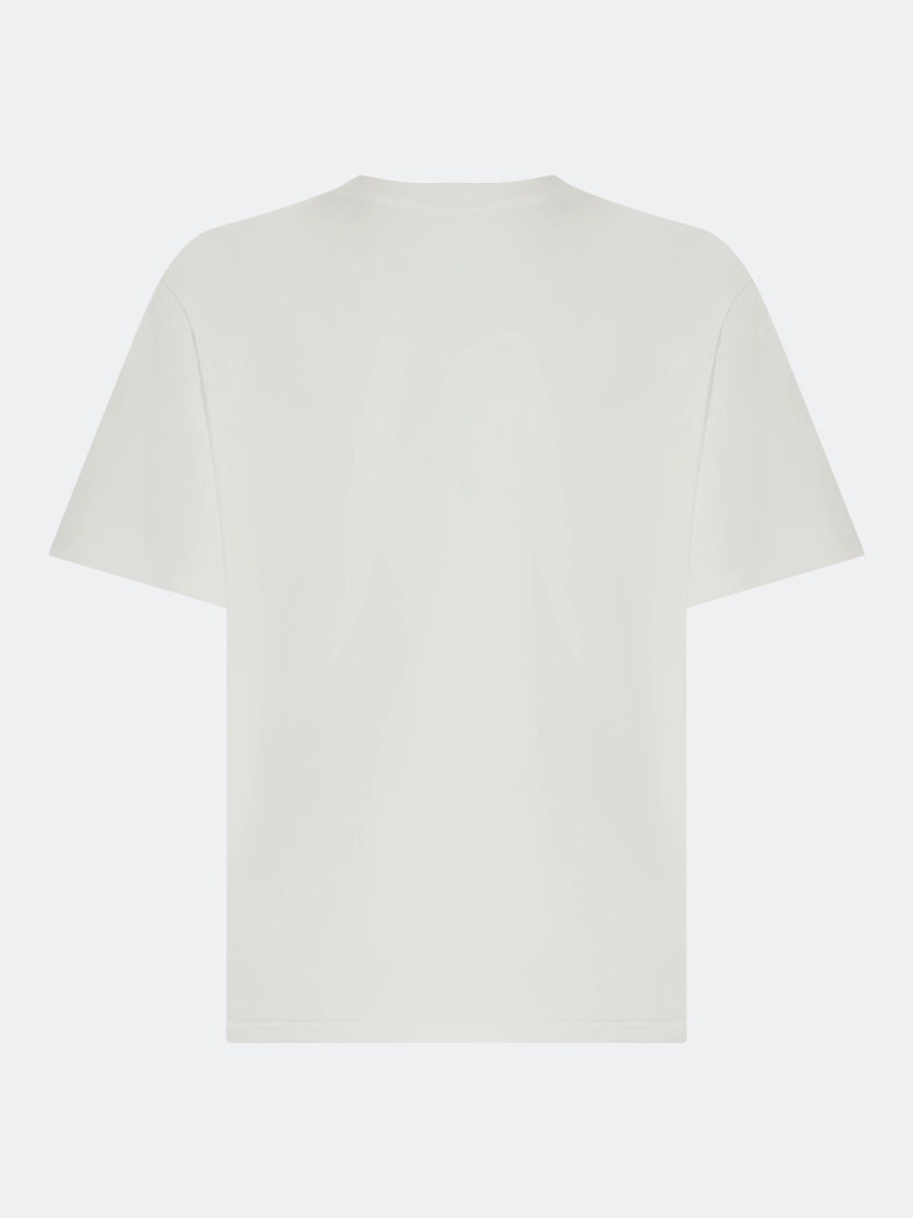 Oversize футболка с вышивкой и принтом