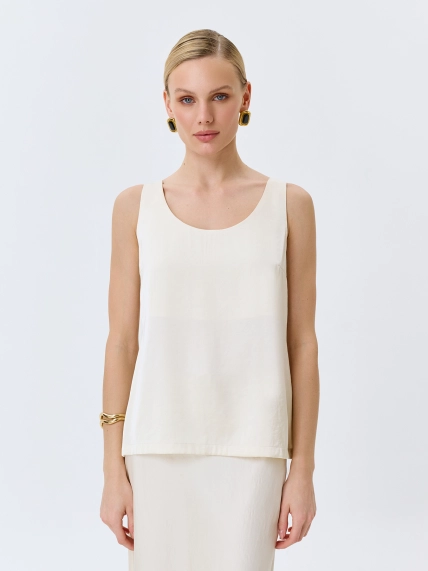 Свободный сатиновый топ