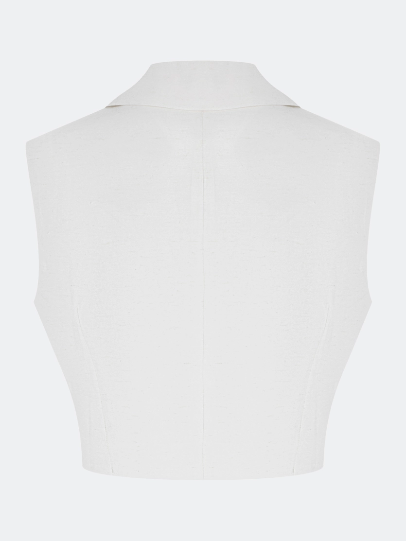 Укороченный жилет из вискозы