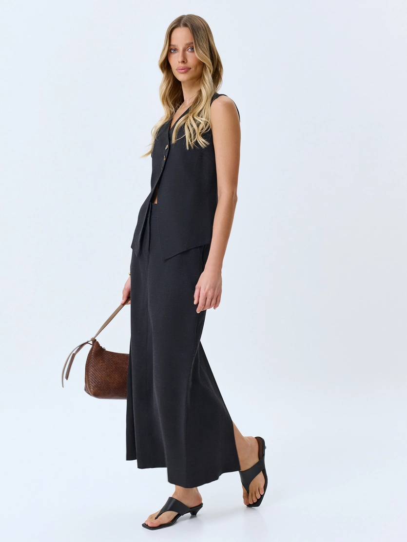 Юбка миди из смесовой вискозы