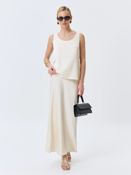 Свободный сатиновый топ