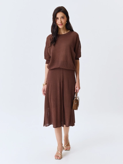 Ажурная юбка с мерцающими пайетками