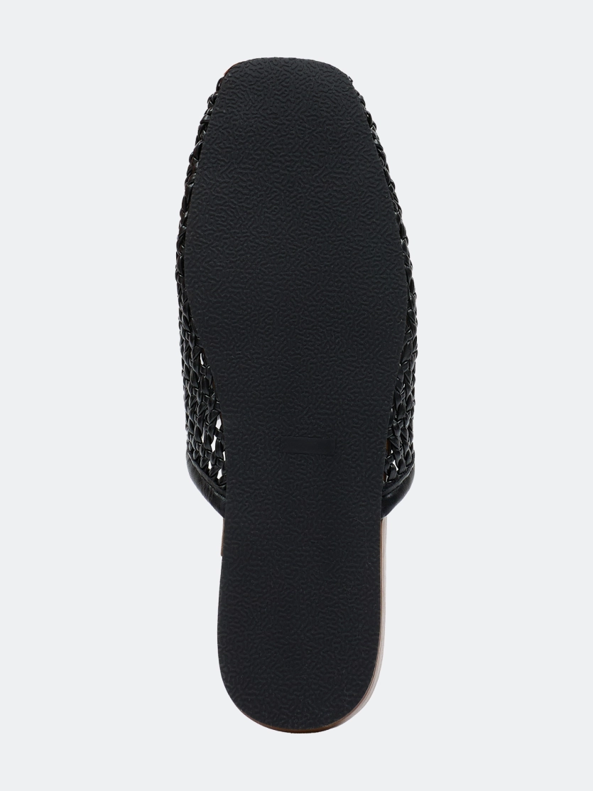 Плетеные кожаные сабо 