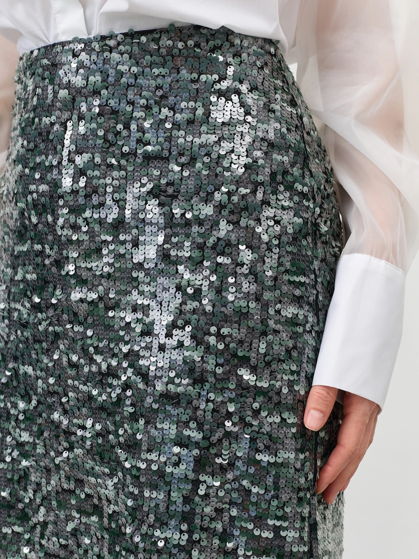 Мерцающая юбка с пайетками