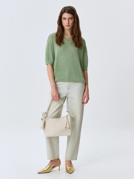 Сумка из эко кожи с обвесом