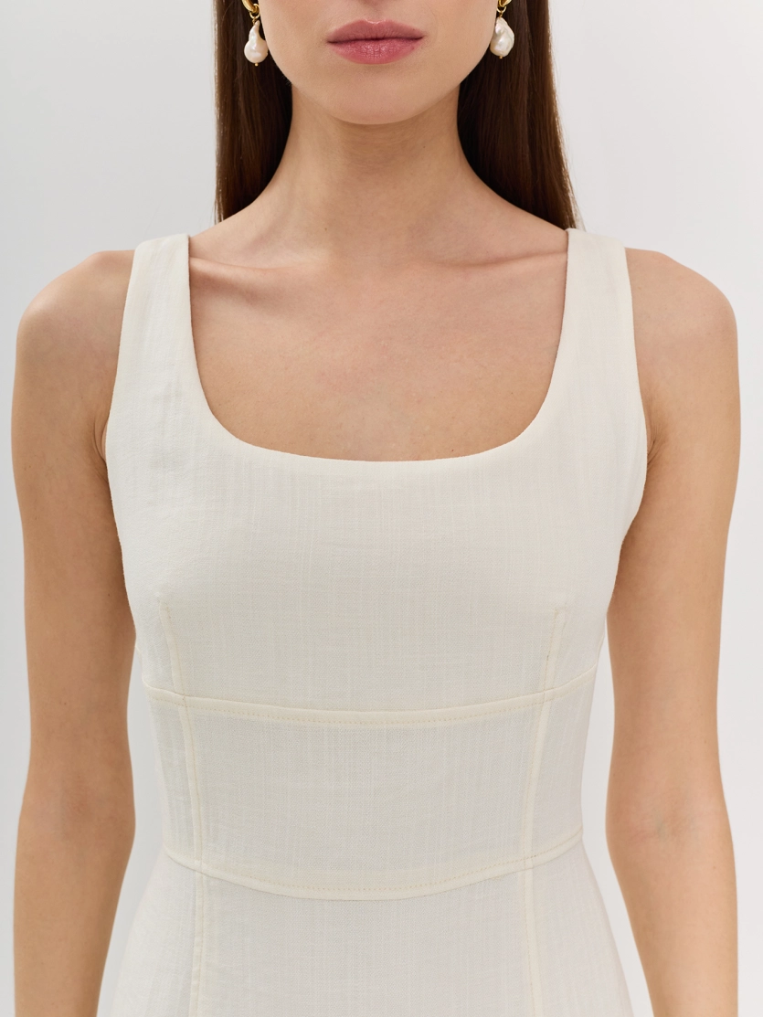 Платье-футляр из вискозы