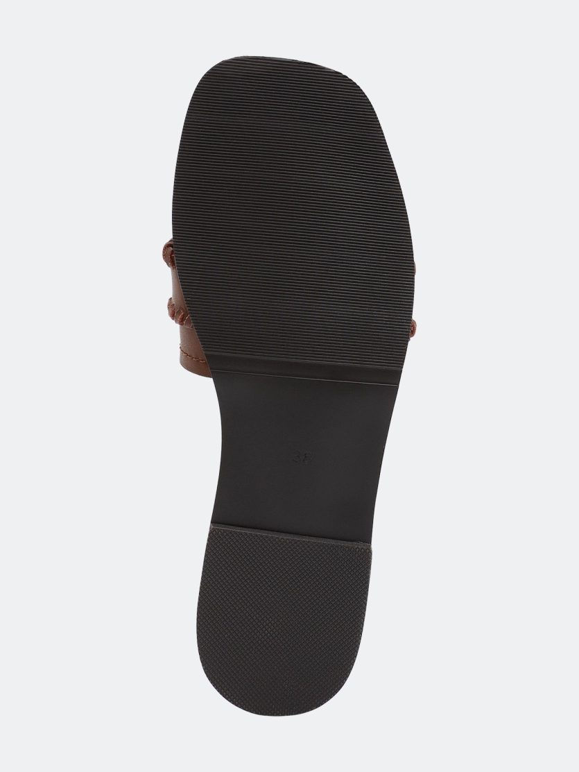 Сабо из натуральной кожи