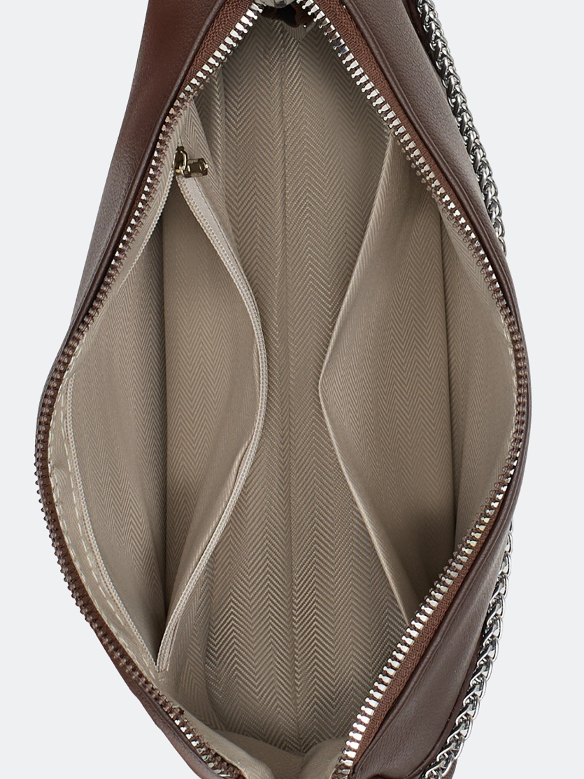 Сумка-такса с декоративной цепочкой