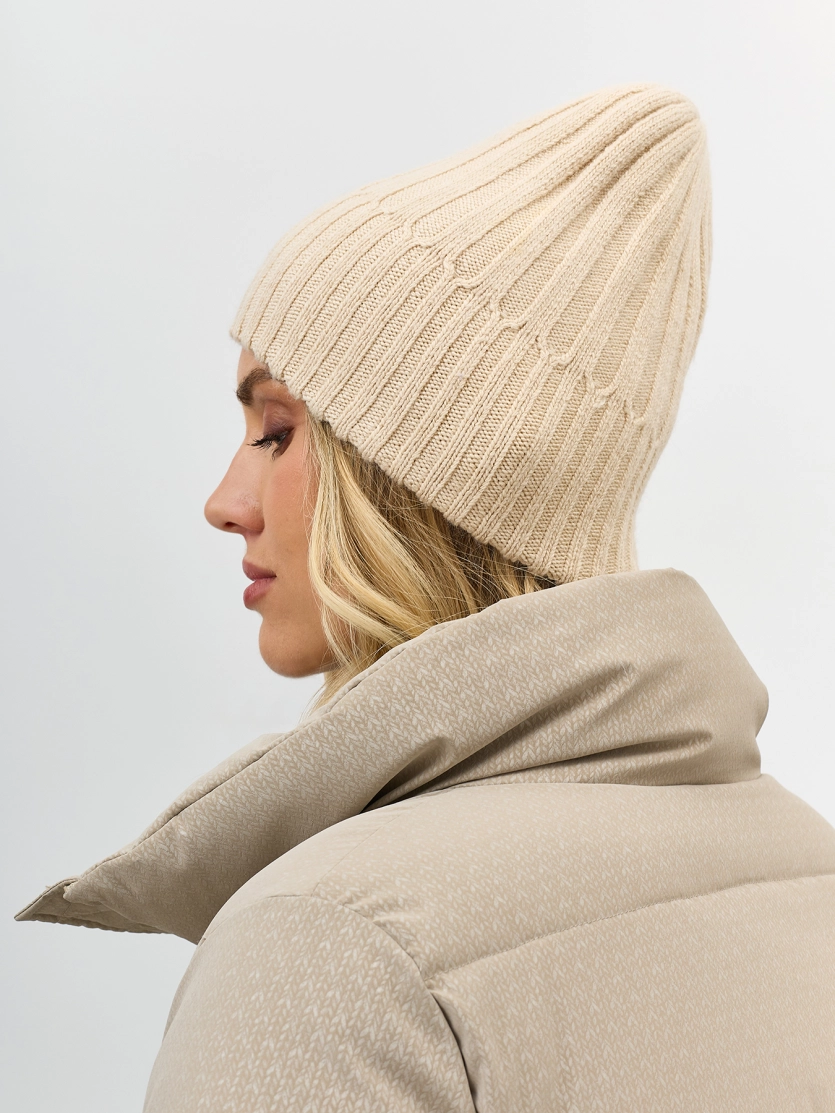 Шапка бини с имитацией отворота