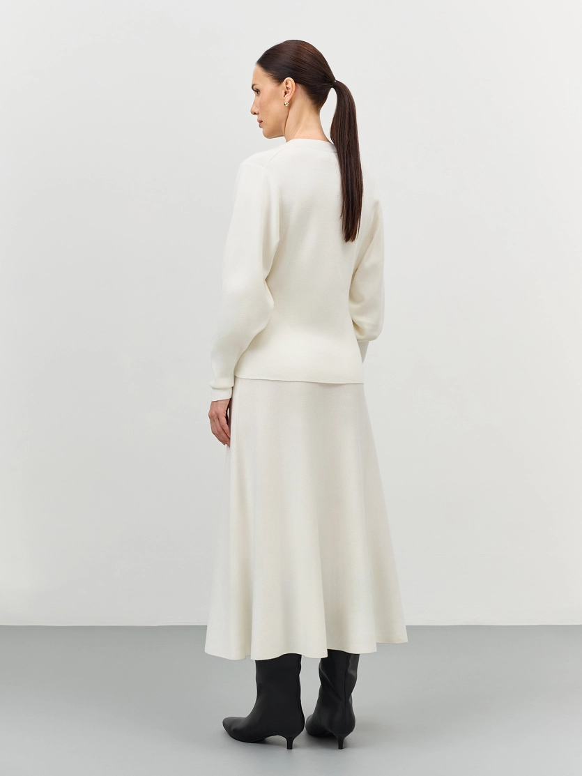 Кардиган с объемными рукавами