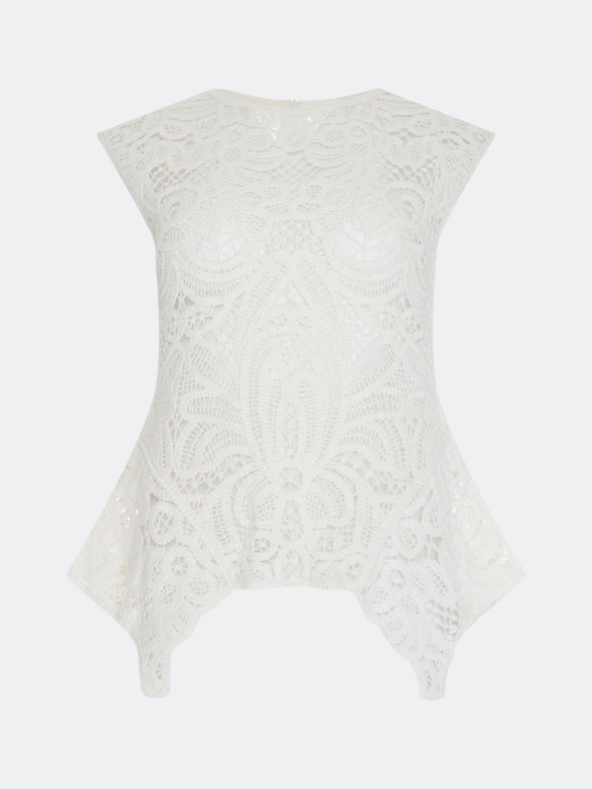 Ажурный кружевной топ