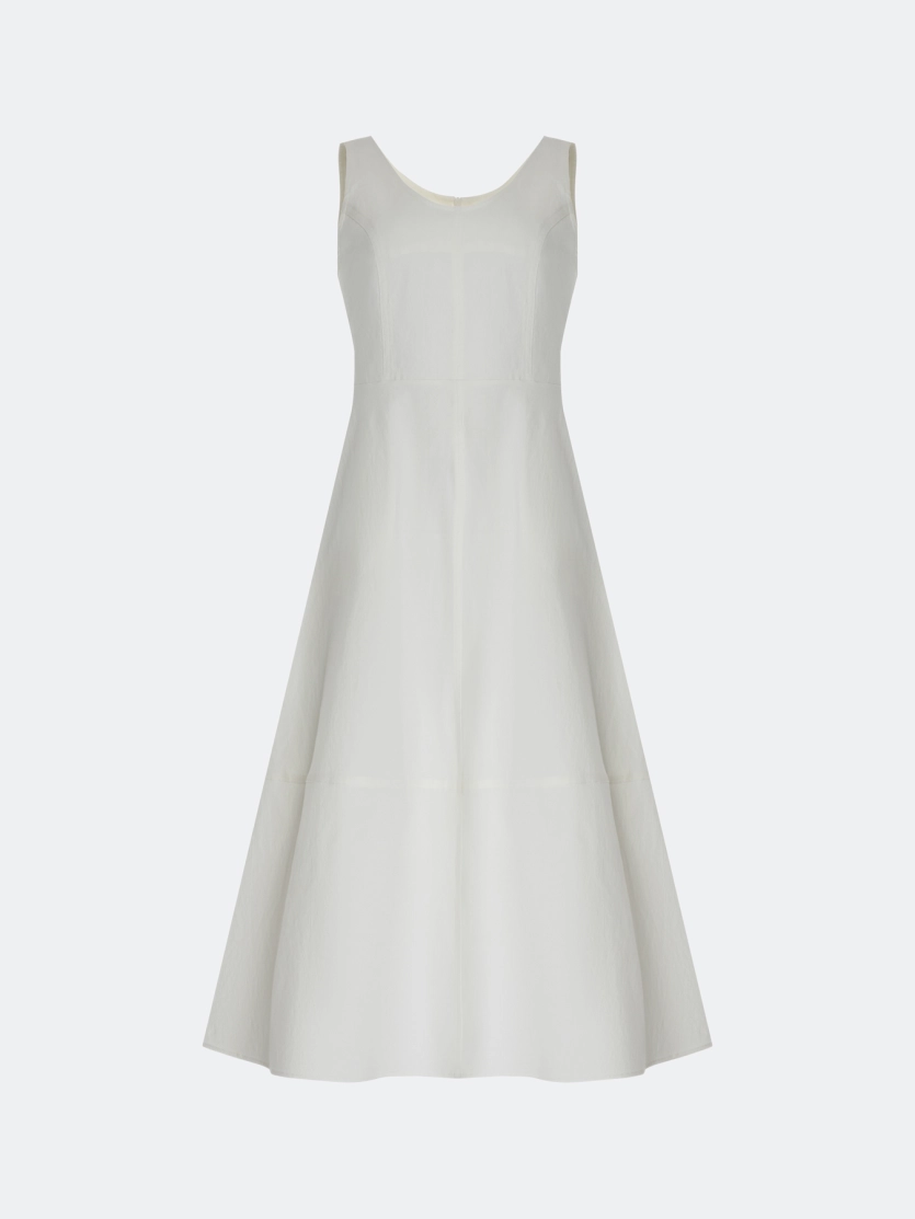 Хлопковое платье-миди