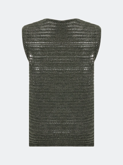 Ажурный топ с люрексом