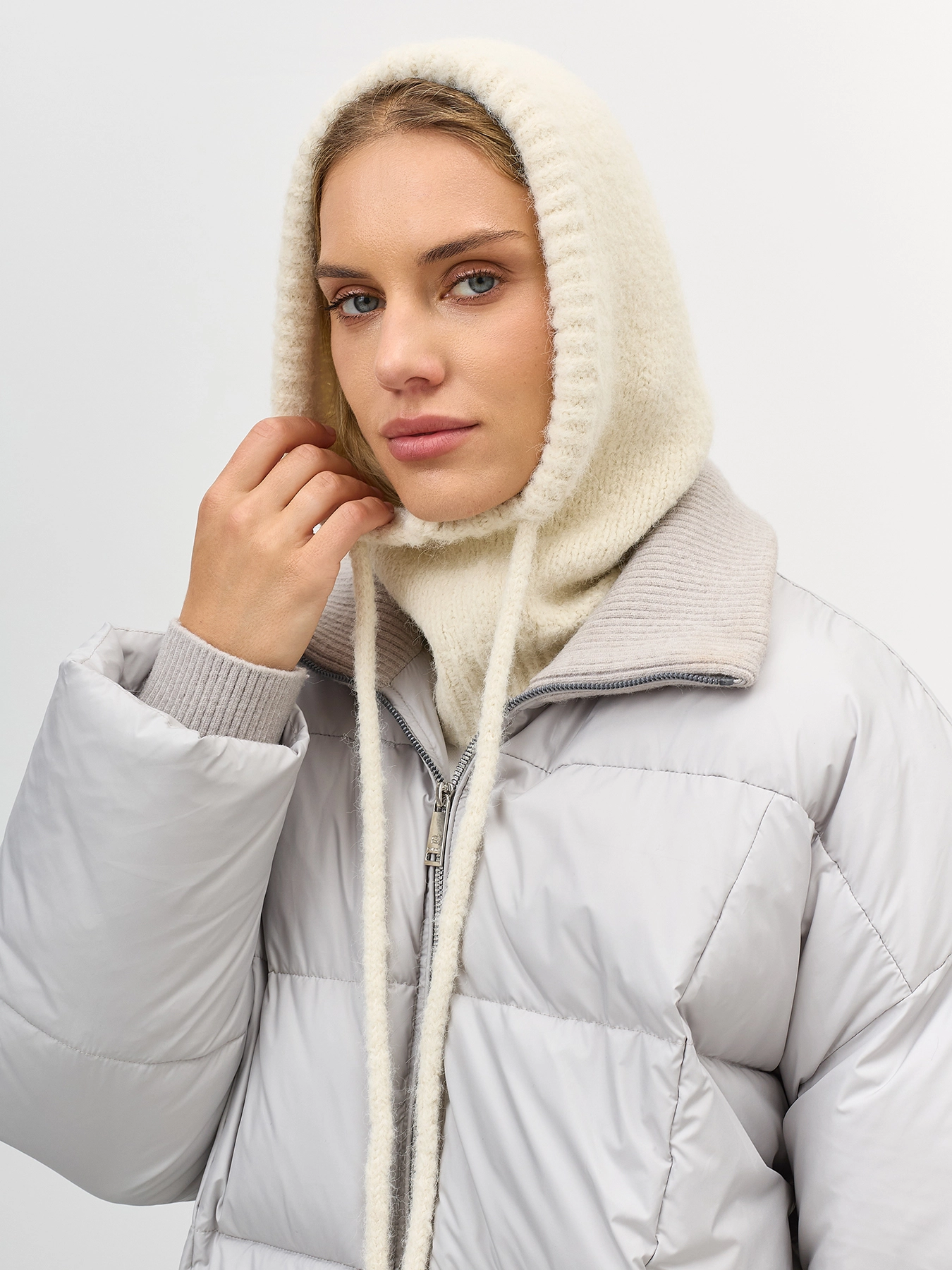 Капор в рубчик с шерстью SAVAGE