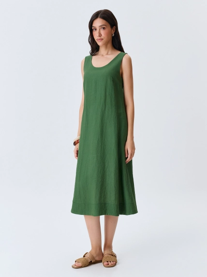 Свободное платье с поясом