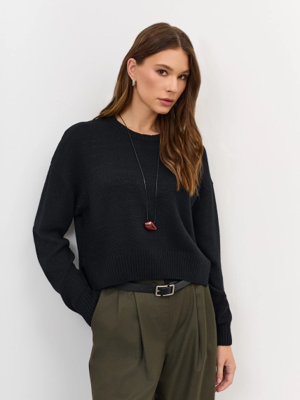 Укороченный джемпер с люрексом