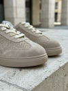 Кеды из натуральной замши с перфорацией