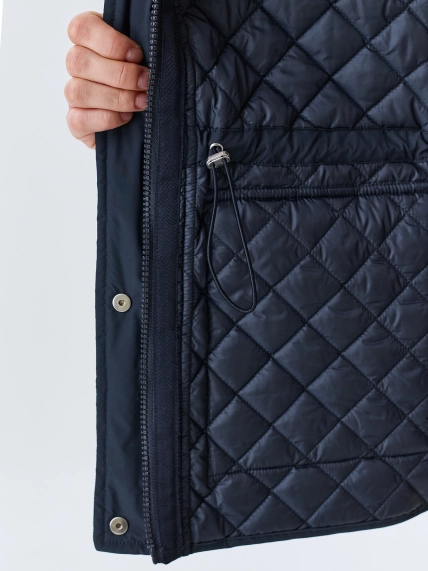 Куртка парка с ромбовидной стежкой