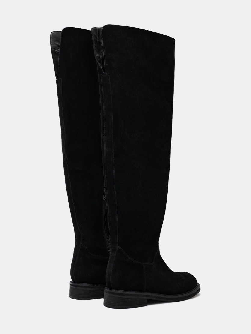 Ботфорты из замши