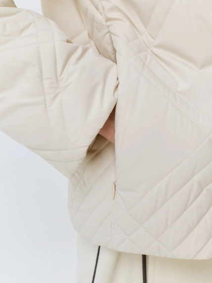 Утепленный жакет с фантазийной стежкой