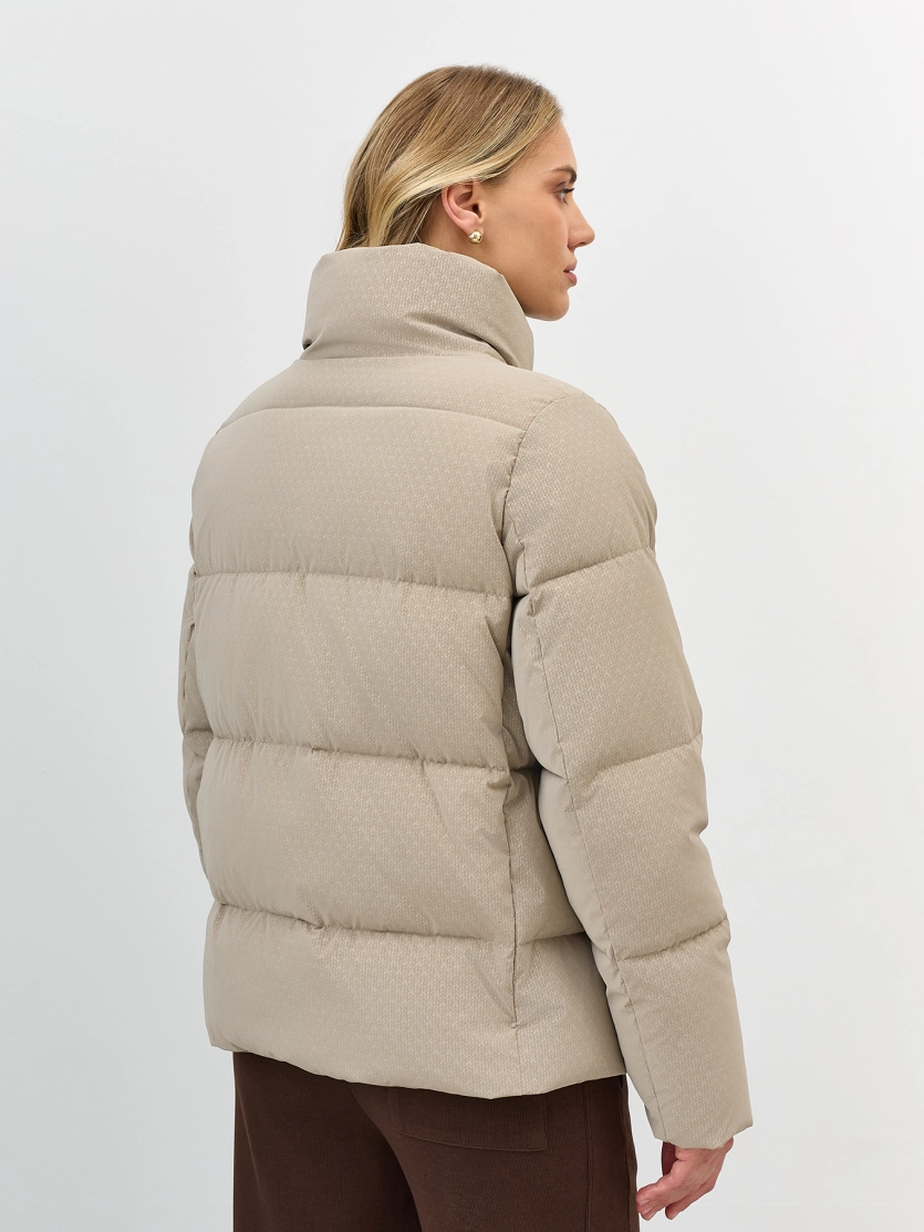 Куртка с имитацией вязаной фактуры