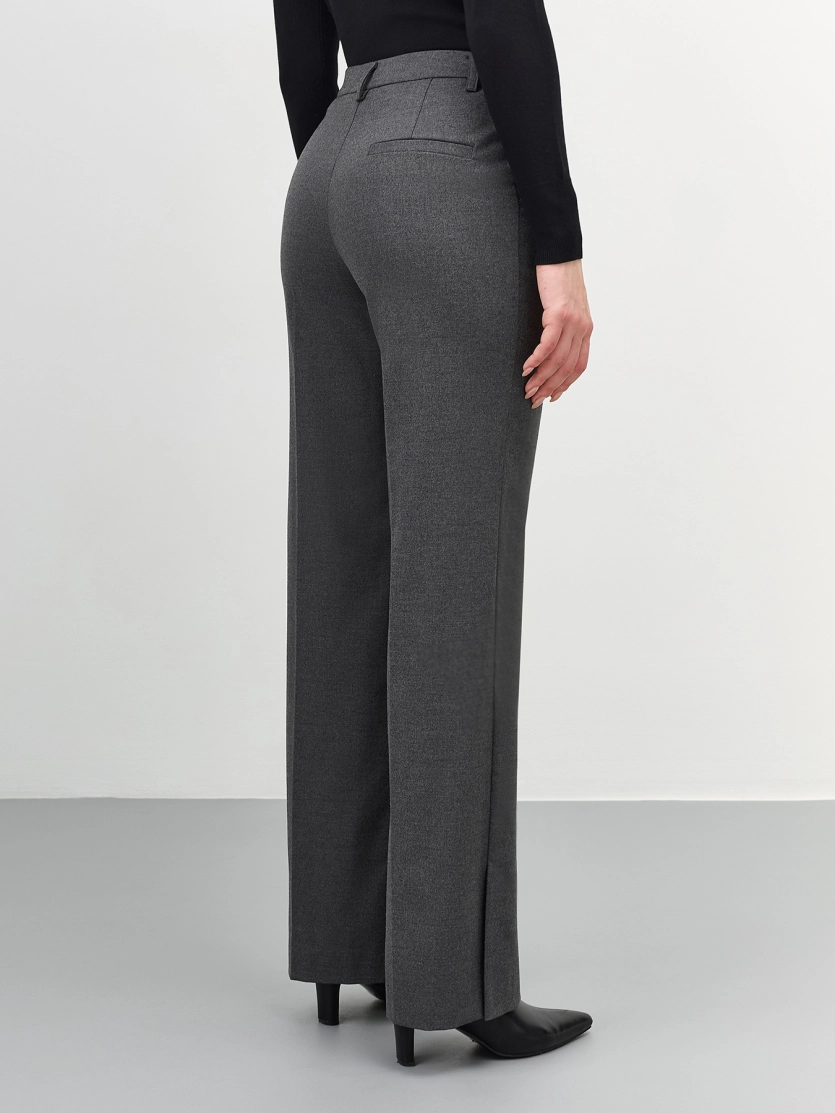 Меланжевые брюки со стрелками