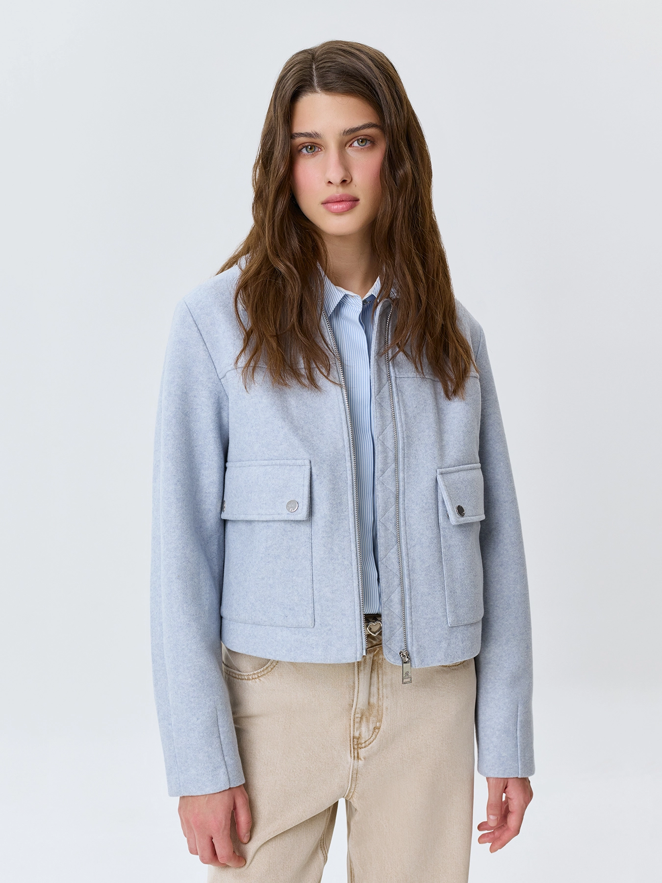 Яркий жакет из пальтовой ткани SAVAGE