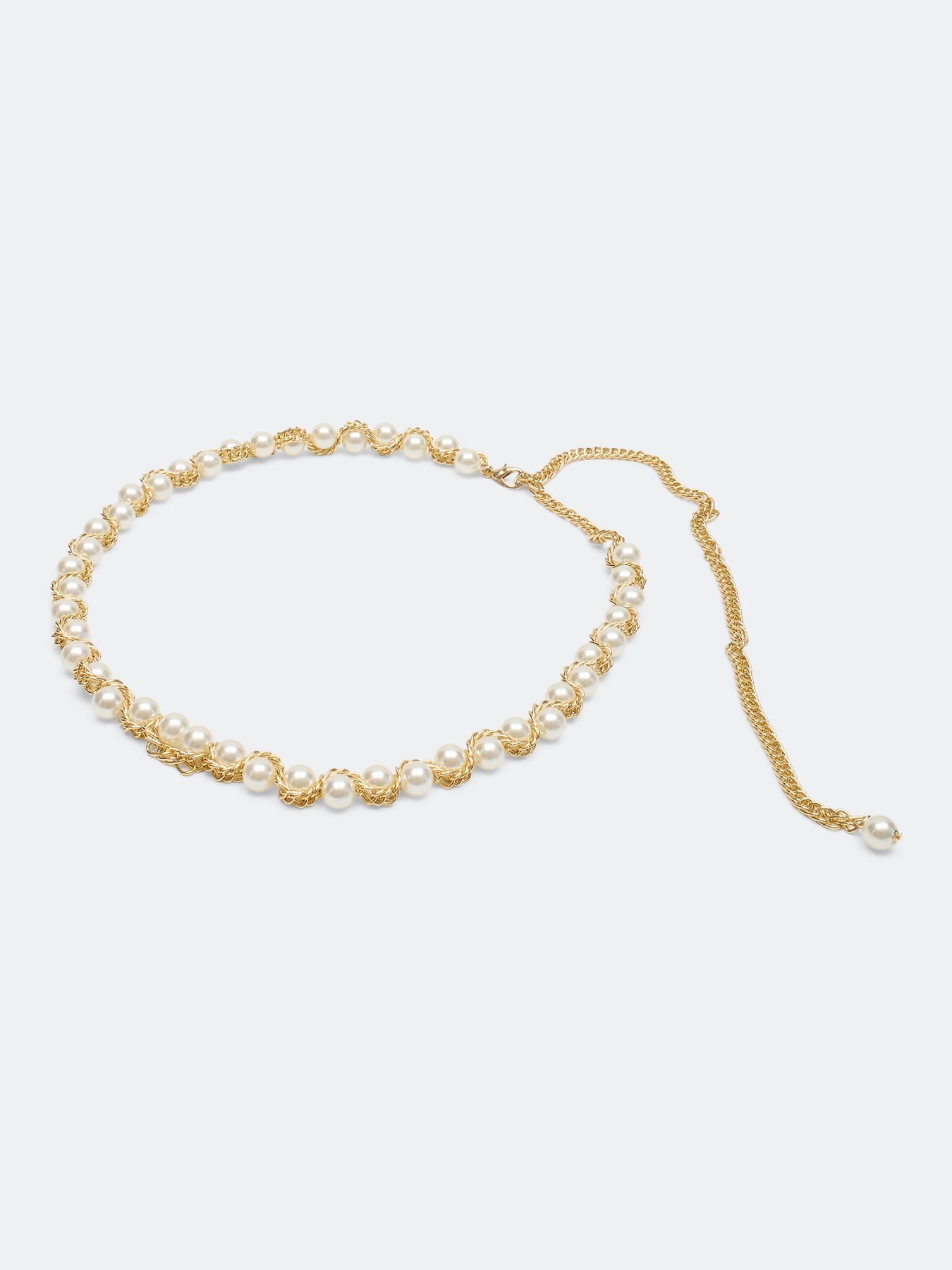 Ремень-цепочка с яркими жемчужинами SAVAGE