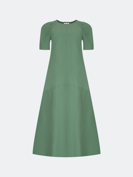 Платье А-силуэта с деталью на спинке