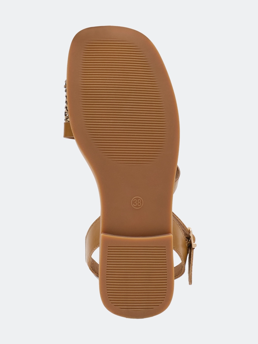 Босоножки из натуральной кожи с плетением