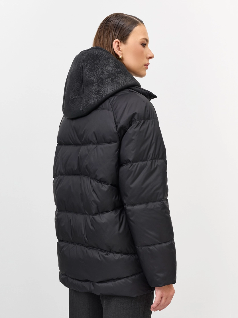 Куртка с манишкой из искусственной овчины