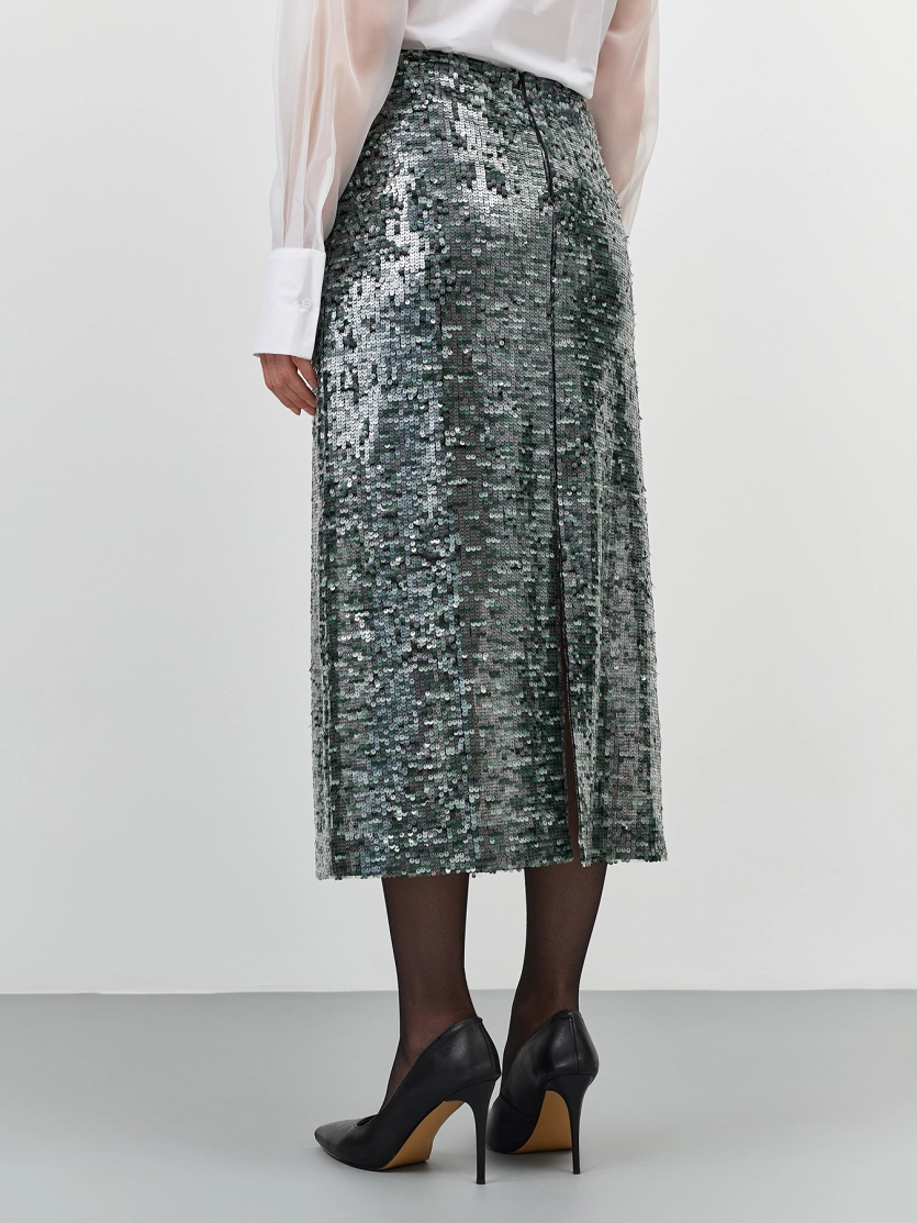 Мерцающая юбка с пайетками