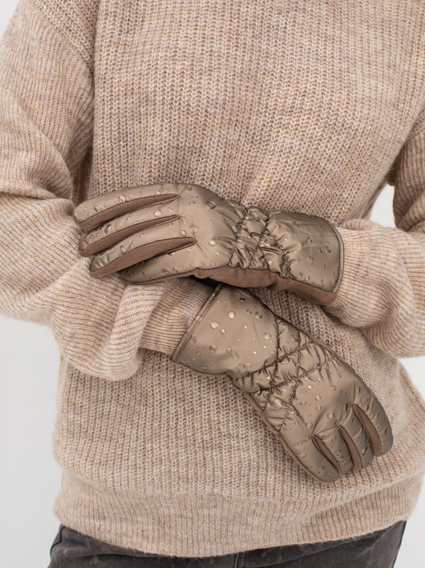 Комбинированные перчатки из текстиля