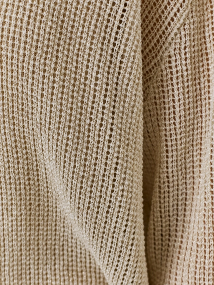 Ажурный комбинированный джемпер