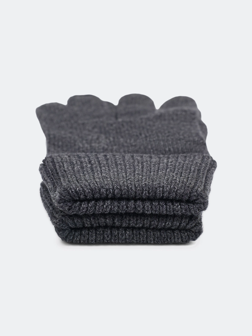 Вязаные перчатки с шерстью