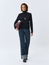 Джинсы Straight fit с широкими отворотами