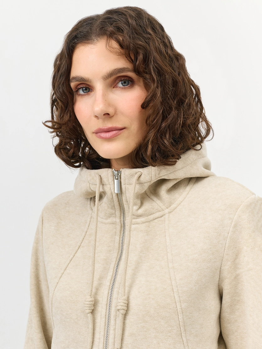 Теплый укороченный худи