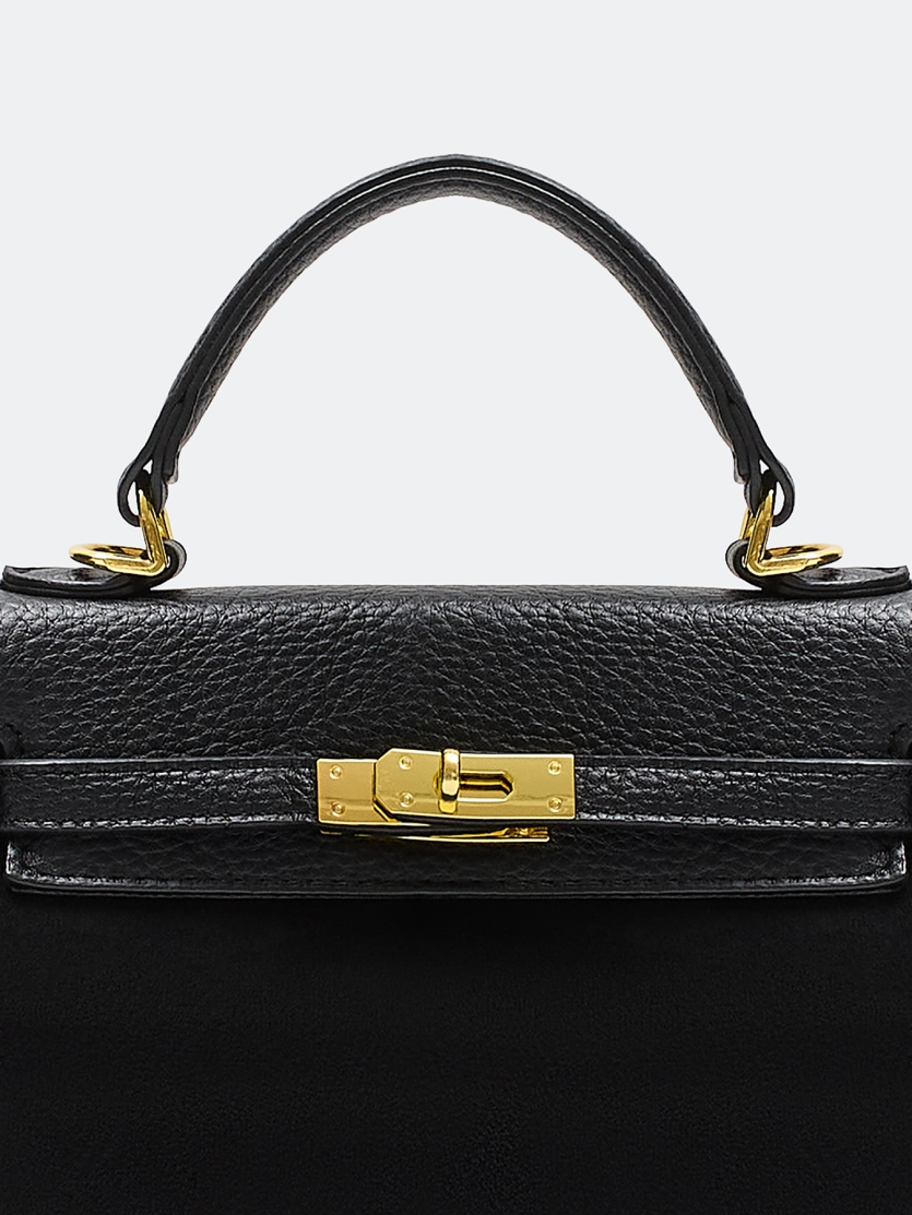 Комбинированная сумка из эко кожи