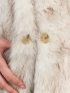 Шуба из искусственного меха песца