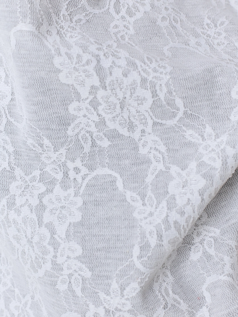 Oversize футболка с кружевом