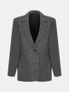 Однобортный жакет  из твида