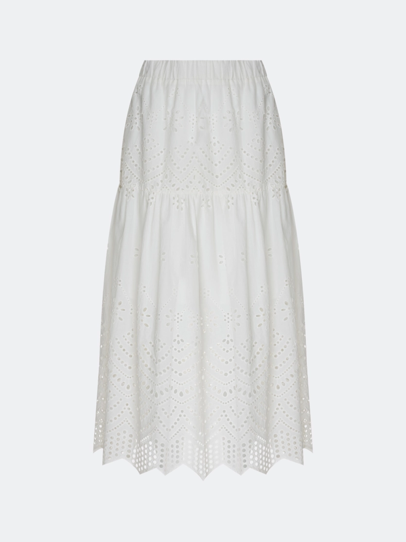 Ажурная юбка из хлопкового шитья