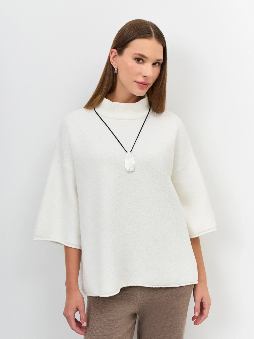 Oversize джемпер из текстурной пряжи