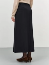 Юбка из вискозы с акцентным разрезом