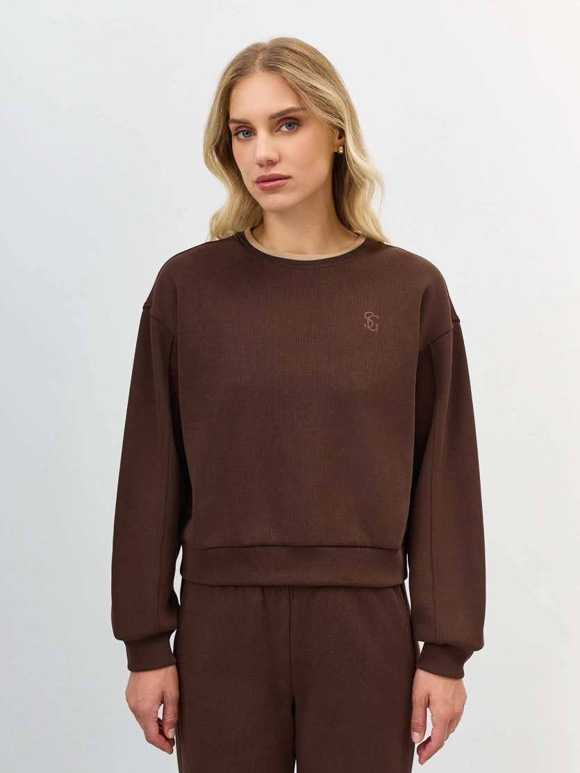 Свитшот из смесового хлопка