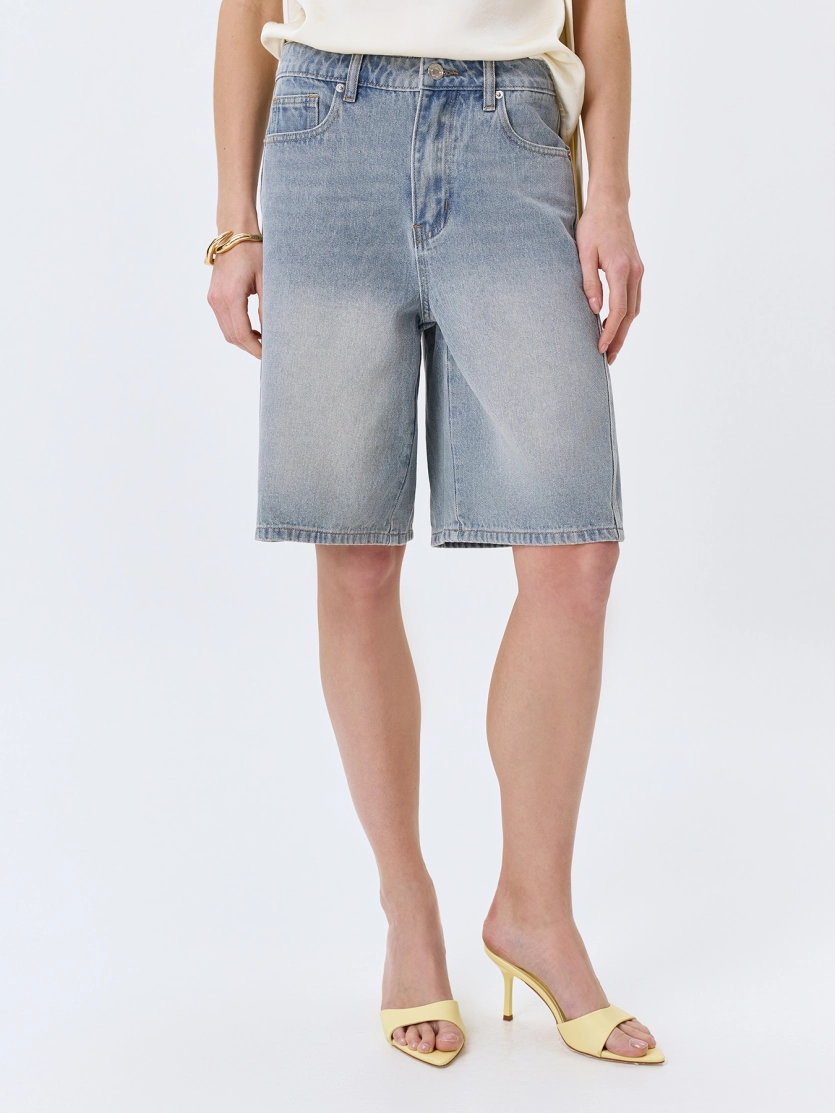 Джинсовые бермуды